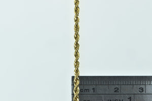 Sterling Silver 2.4mm Rope Link Gold Plated Chain Necklace 24"