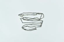 Load image into Gallery viewer, Platinum 1.4mm Vintage Cable Hybrid Bar Link Chain Necklace 21&quot;