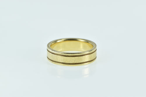18K 6.1mm Tiffany & Co Men's Wedding Band Ring Yellow Gold
