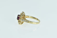 Load image into Gallery viewer, 14K 0.85 Ctw Natural Ruby Diamond Engagement Ring Yellow Gold