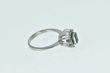 Load image into Gallery viewer, Platinum 0.86 Ctw Emerald Diamond Engagement Ring