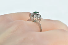 Load image into Gallery viewer, Platinum 0.86 Ctw Emerald Diamond Engagement Ring