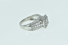 Load image into Gallery viewer, 10K 1.08 Ctw Diamond Encrusted Engagement Ring White Gold