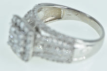 Load image into Gallery viewer, 10K 1.08 Ctw Diamond Encrusted Engagement Ring White Gold