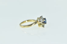 Load image into Gallery viewer, 14K 1.18 Ctw Sapphire Diamond Engagement Ring Yellow Gold