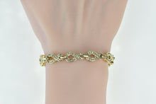 Load image into Gallery viewer, 14K 2.35 Ctw Diamond Infinity Vintage Tennis Bracelet 7.75&quot; Yellow Gold