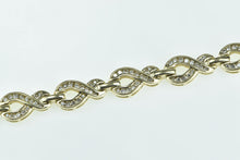 Load image into Gallery viewer, 14K 2.35 Ctw Diamond Infinity Vintage Tennis Bracelet 7.75&quot; Yellow Gold