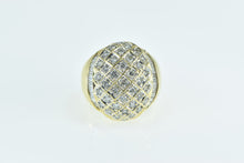 Load image into Gallery viewer, 18K 1.47 Ctw Diamond Checkered Dome Statement Ring Yellow Gold