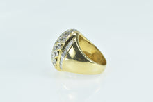 Load image into Gallery viewer, 18K 1.47 Ctw Diamond Checkered Dome Statement Ring Yellow Gold