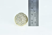 Load image into Gallery viewer, 18K 1.47 Ctw Diamond Checkered Dome Statement Ring Yellow Gold