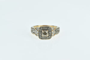 14K 1.00 Ctw LeVian Chocolate Diamond Strawberry Ring Yellow Gold