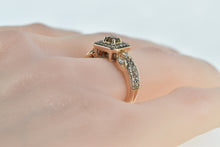 Load image into Gallery viewer, 14K 1.00 Ctw LeVian Chocolate Diamond Strawberry Ring Yellow Gold