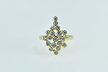Load image into Gallery viewer, 14K 1.08 Ctw Diamond Geometric Circle Cluster Ring Yellow Gold