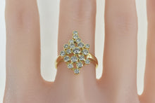 Load image into Gallery viewer, 14K 1.08 Ctw Diamond Geometric Circle Cluster Ring Yellow Gold