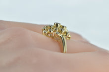 Load image into Gallery viewer, 14K 1.08 Ctw Diamond Geometric Circle Cluster Ring Yellow Gold
