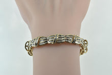 Load image into Gallery viewer, 10K 3.00 Ctw Baguette Diamond Encrusted Tenni Bracelet 6.75&quot; Yellow Gold