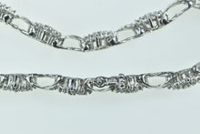 Load image into Gallery viewer, 10K 1.25 Ctw Diamond Square Cluster X Link Bracelet 7&quot; White Gold