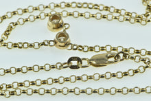 Load image into Gallery viewer, 14K 0.72 Ctw Diamond Bezel Dangle Chain Necklace 17&quot; Yellow Gold