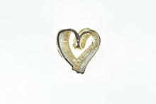 Load image into Gallery viewer, 14K 1.30 Ctw Diamond Heart Loop Love Symbol Pendant Yellow Gold