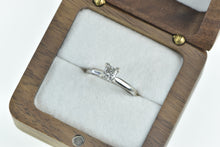 Load image into Gallery viewer, 14K 0.60 Ct Princess Diamond Solitaire Engagement Ring White Gold