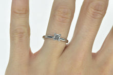 Load image into Gallery viewer, 14K 0.60 Ct Princess Diamond Solitaire Engagement Ring White Gold