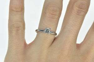 14K 0.60 Ct Princess Diamond Solitaire Engagement Ring White Gold