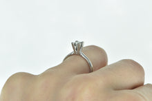 Load image into Gallery viewer, 14K 0.60 Ct Princess Diamond Solitaire Engagement Ring White Gold