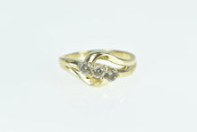 Load image into Gallery viewer, 10K 0.40 Ctw Diamond Three Stone Bypass Ring Yellow Gold