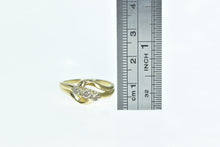 Load image into Gallery viewer, 10K 0.40 Ctw Diamond Three Stone Bypass Ring Yellow Gold