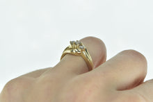 Load image into Gallery viewer, 10K 0.40 Ctw Diamond Three Stone Bypass Ring Yellow Gold