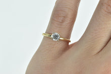 Load image into Gallery viewer, 14K 0.42 Ct Diamond Solitaire Classic Engagement Ring Yellow Gold