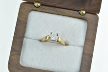 Load image into Gallery viewer, 14K 0.40 Ct Princess Cut Diamond Engagement Ring Yellow Gold