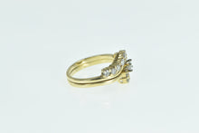 Load image into Gallery viewer, 14K 0.95 Ctw Diamond Swirl Engagement Set Ring Yellow Gold