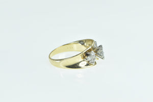 14K 0.93 Ctw Marquise Diamond Engagement Ring Yellow Gold