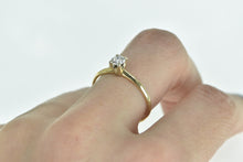 Load image into Gallery viewer, 14K 0.37 Ct Diamond Solitaire Engagement Ring Yellow Gold