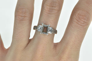 18K 1.00 Ctw A Jaffe Diamond Engagement Setting Ring White Gold