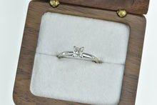 Load image into Gallery viewer, 14K 0.40 Ct Princess Diamond Engagement Ring White Gold