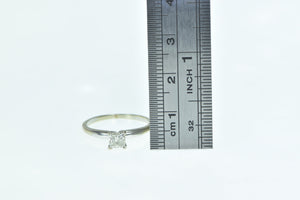 14K 0.40 Ct Princess Diamond Engagement Ring White Gold