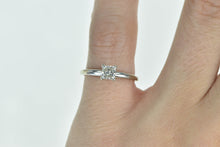 Load image into Gallery viewer, 14K 0.40 Ct Princess Diamond Engagement Ring White Gold