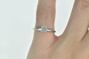 14K 0.40 Ct Princess Diamond Engagement Ring White Gold