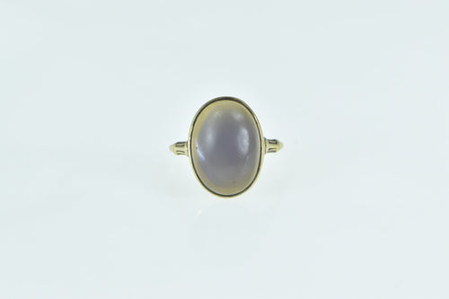 14K Victorian Oval Ametrine Cabochon Ring Yellow Gold