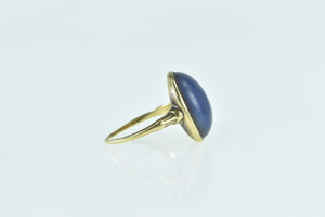 14K Victorian Oval Ametrine Cabochon Ring Yellow Gold