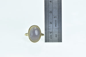 14K Victorian Oval Ametrine Cabochon Ring Yellow Gold