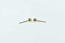 Load image into Gallery viewer, 14K 4.0mm Vintage Round Sphere Classic Stud Earrings Yellow Gold