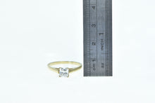 Load image into Gallery viewer, 10K Princess Solitaire Travel Engagement CZ Ring Yellow Gold