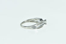 Load image into Gallery viewer, 10K Invis Princess Diamond Engagement Promise Ring White Gold