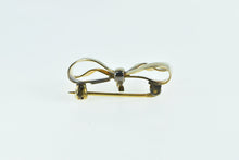 Load image into Gallery viewer, Gold Filled Bow Ribbon 3D Watch Hanger Vintage Pin/Brooch