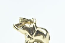 Load image into Gallery viewer, 14K Puffy Baby Elephant Patience Symbol Charm/Pendant Yellow Gold
