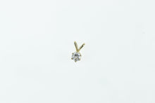 Load image into Gallery viewer, 14K 0.17 Ct Diamond Solitaire Classic Simple Pendant Yellow Gold