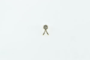 14K 0.17 Ct Diamond Solitaire Classic Simple Pendant Yellow Gold